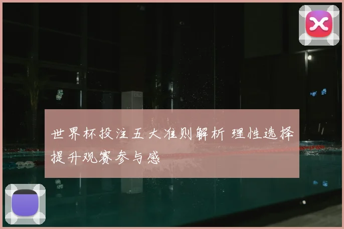 世界杯投注五大准则解析 理性选择提升观赛参与感